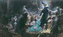 The Souls of Acheron by Adolf Hirémy-Hirschl — hand-painted cultural oil painting reproduction on canvas