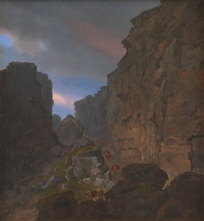 The Southern Entrance to Almannagiaa near Thingvalla in Iceland by Christian Ezdorf — oil painting reproduction