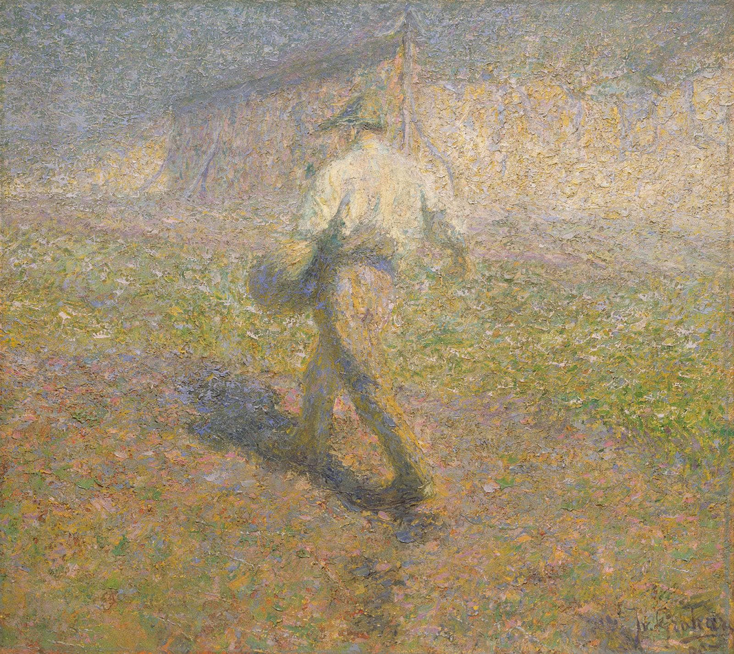 The Sower by Ivan Grohar — hand-painted landscape oil painting reproduction on canvas