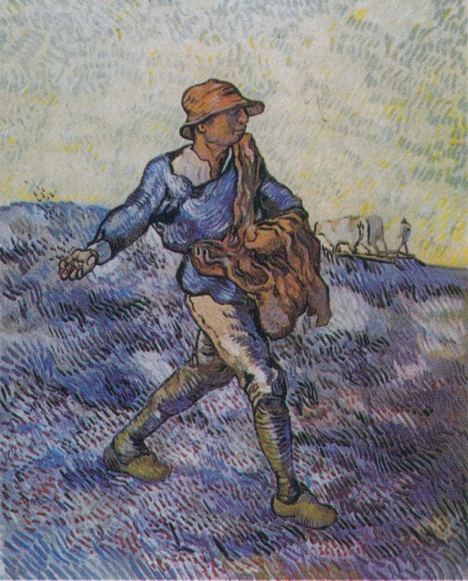 The Sower (after Millet) on gallery wrap