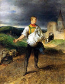 The Sower by Peter Fendi — male oil painting wall art, Romanticism