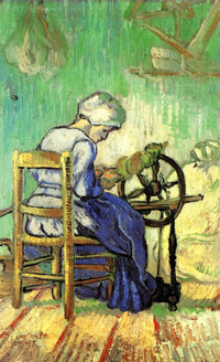 The Spinner (after Millet) by Vincent van Gogh — hand-painted portrait oil painting reproduction on canvas