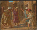 The Spinning Top Game by Nasreddine Dinet — religious oil painting wall art, Orientalism