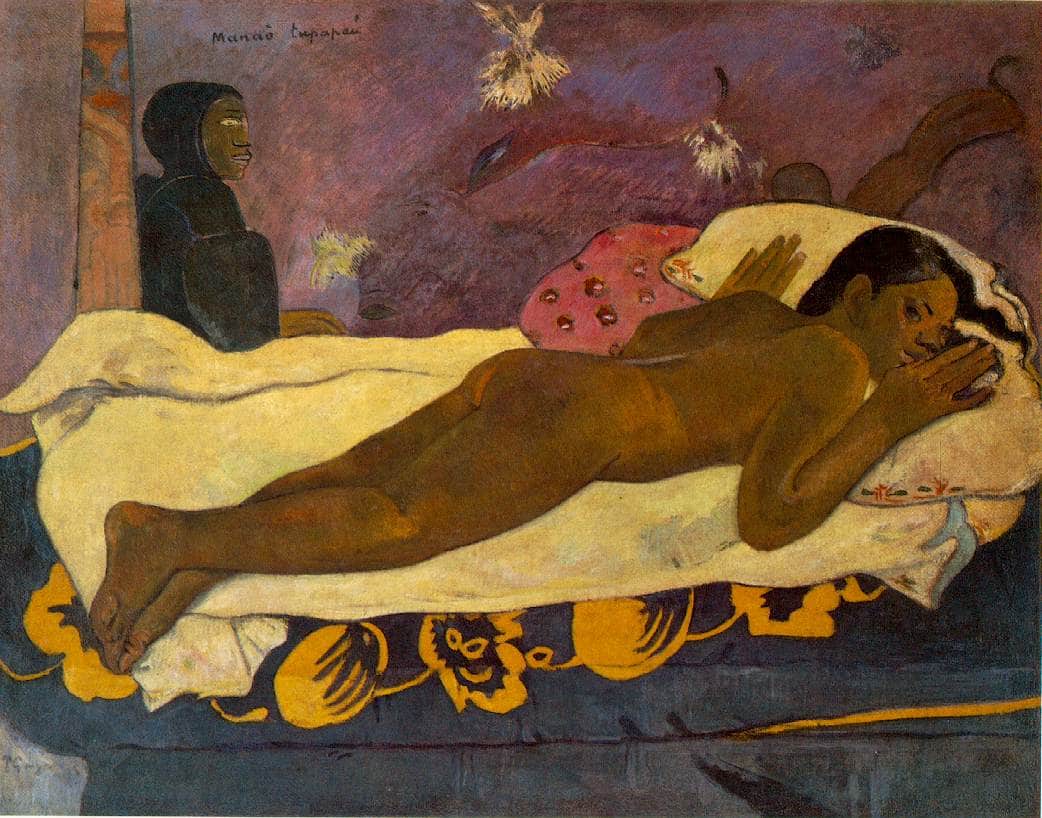 The Spirit of the Dead Watches by Paul Gauguin — hand-painted abstract oil painting reproduction on canvas