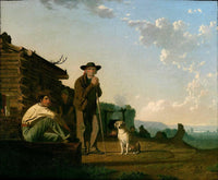 The Squatters by George Caleb Bingham — hand-painted landscape oil painting reproduction on canvas