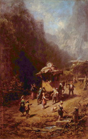 The stagecoach - Carl Spitzweg