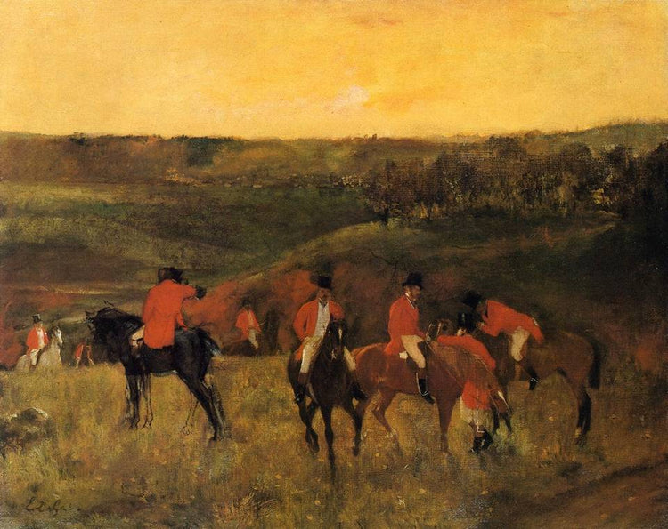 The Start of the Hunt - Edgar Degas