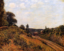 The Station at Sevres by Alfred Sisley — hand-painted botanical oil painting reproduction on canvas
