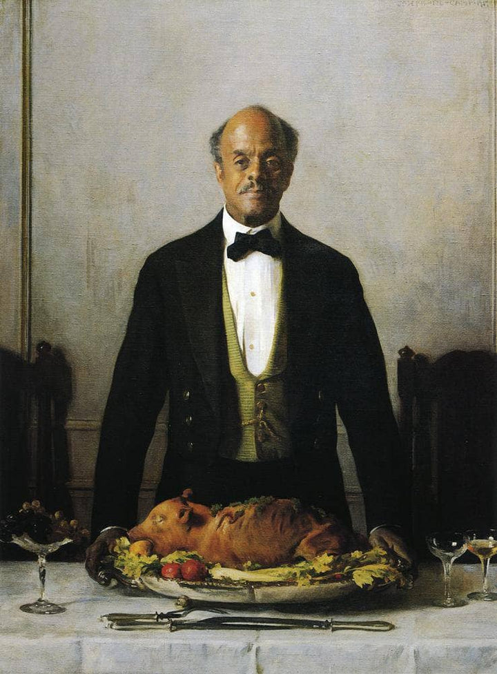 The Steward (Lewis of the Porcellian) by Joseph DeCamp — hand-painted portrait oil painting reproduction on canvas