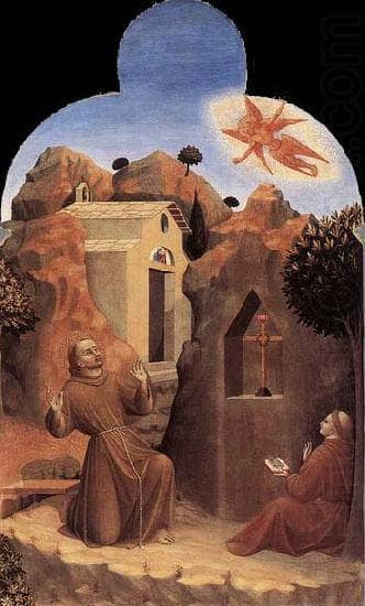 The Stigmatisation of Saint Francis by Il Sassetta (Stefano di Giovanni) — hand-painted cultural oil painting reproduction on canvas