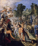 The Stoning of St. Stephen by Adam Elsheimer — group oil painting wall art, Baroque