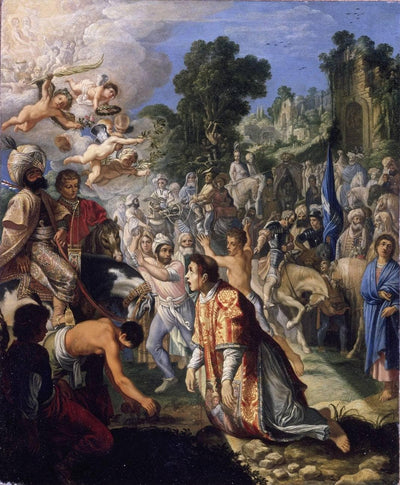 The Stoning of St. Stephen by Adam Elsheimer — oil painting reproduction