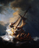 The Storm on the Sea of Galilee by Rembrandt — hand-painted cultural oil painting reproduction on canvas