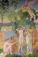 The Story of Psyche: panel 1. Eros is Struck by Psyche's Beauty by Maurice Denis — hand-painted cultural oil painting reproduction on canvas