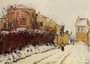 The street of the Citadelle, Pontoise by Camille Pissarro — urban oil painting wall art, Impressionism