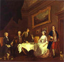 The Strode Family by William Hogarth — hand-painted portrait oil painting reproduction on canvas