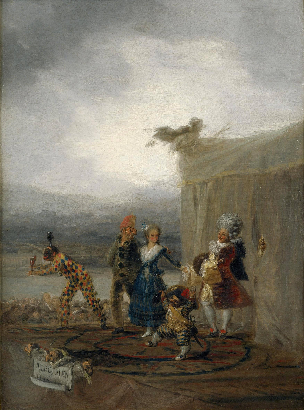 The Strolling Players by Francisco Goya — hand-painted cultural oil painting reproduction on canvas