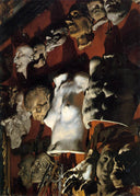 The Studio Wall by Adolph Menzel — portraits oil painting wall art, Realism