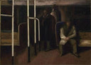 The Subway by Jose Clemente Orozco — male oil painting wall art, Realism