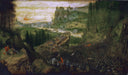 The Suicide of Saul by Pieter Bruegel the Elder — religion oil painting wall art, Northern Renaissance