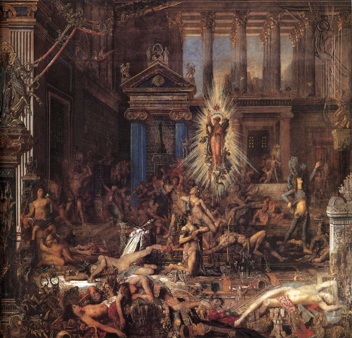 The Suitors by Gustave Moreau — hand-painted cultural oil painting reproduction on canvas