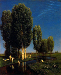 The Summer's Day by Arnold Böcklin — hand-painted botanical oil painting reproduction on canvas