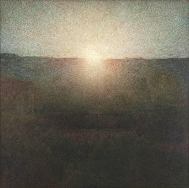The sun by Pellizza da Volpedo — hand-painted abstract oil painting reproduction on canvas