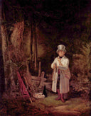 The Sunday hunting by Carl Spitzweg — hand-painted landscape oil painting reproduction on canvas