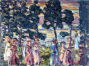 The Sunday Scene by Maurice Prendergast — seascapes oil painting wall art, Post Impressionism