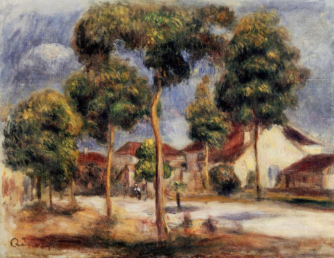 The Sunny Street - Pierre-Auguste Renoir