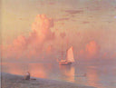 The sunset by Ivan Aivazovsky — hand-painted landscape oil painting reproduction on canvas