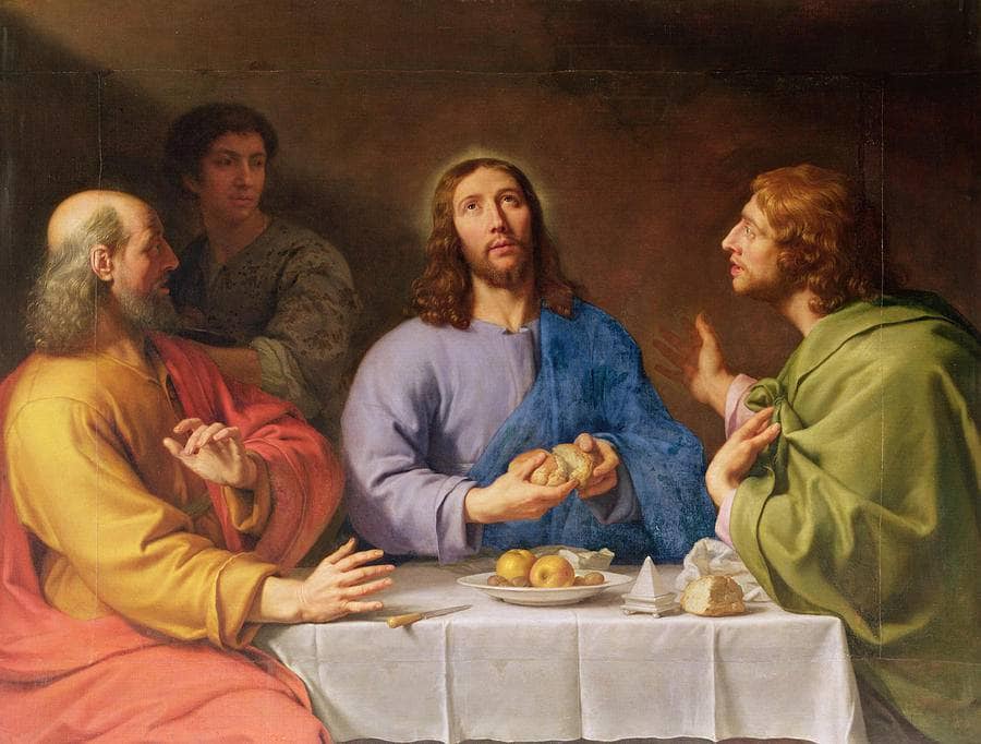 The Supper at Emmaus by Philippe de Champaigne — hand-painted portrait oil painting reproduction on canvas