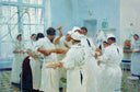 The Surgeon E. Pavlov in the Operating Theater by Ilya Repin — religion oil painting wall art, Realism