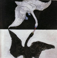 The Swan (No. 1) by Hilma af Klint — hand-painted abstract oil painting reproduction on canvas
