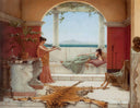 The Sweet Siesta of a Summer Day by John William Godward — male oil painting wall art, Neoclassicism