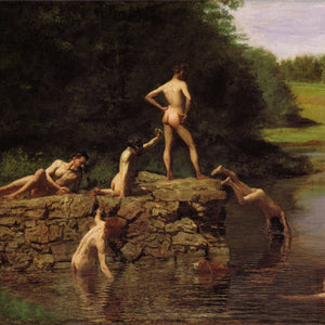 The Swimming Hole by Thomas Eakins — Oil Painting Reproduction