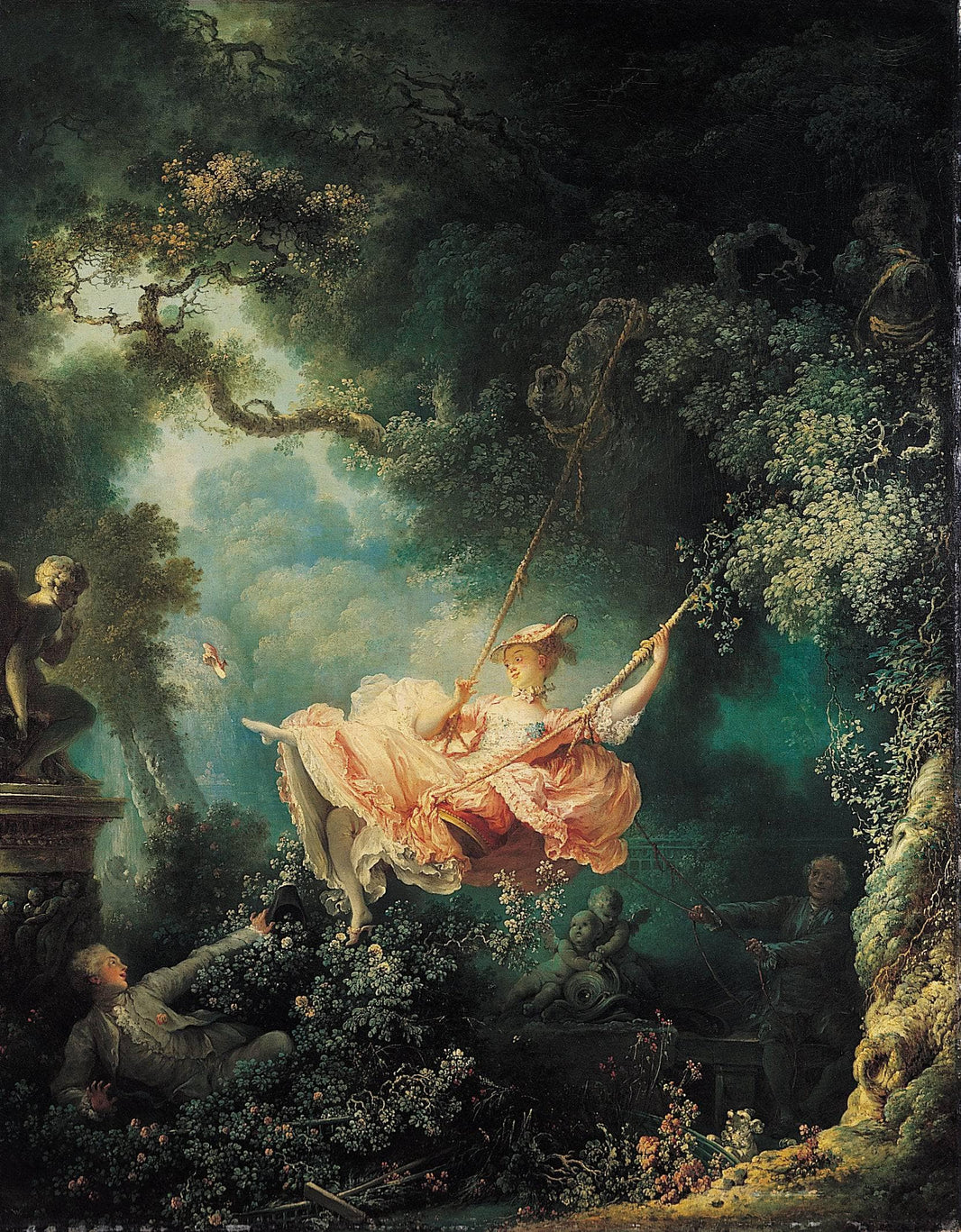 The Swing by Jean-Honore Fragonard — hand-painted abstract oil painting reproduction on canvas