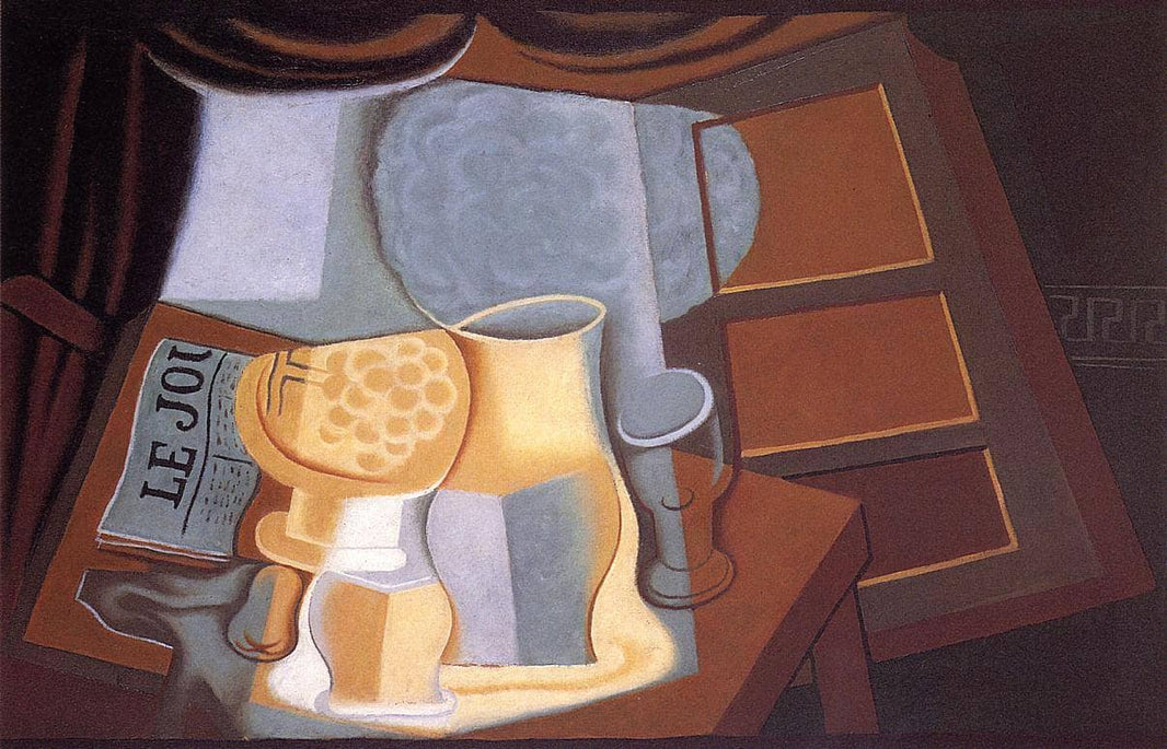The Table in Front of the Window by Juan Gris — hand-painted still oil painting reproduction on canvas