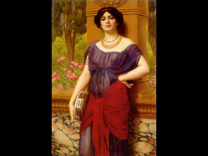 The Tambourine Player - John William Godward