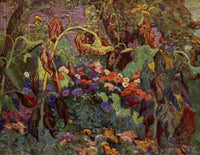 The Tangled Garden by J. E. H. MacDonald — hand-painted botanical oil painting reproduction on canvas