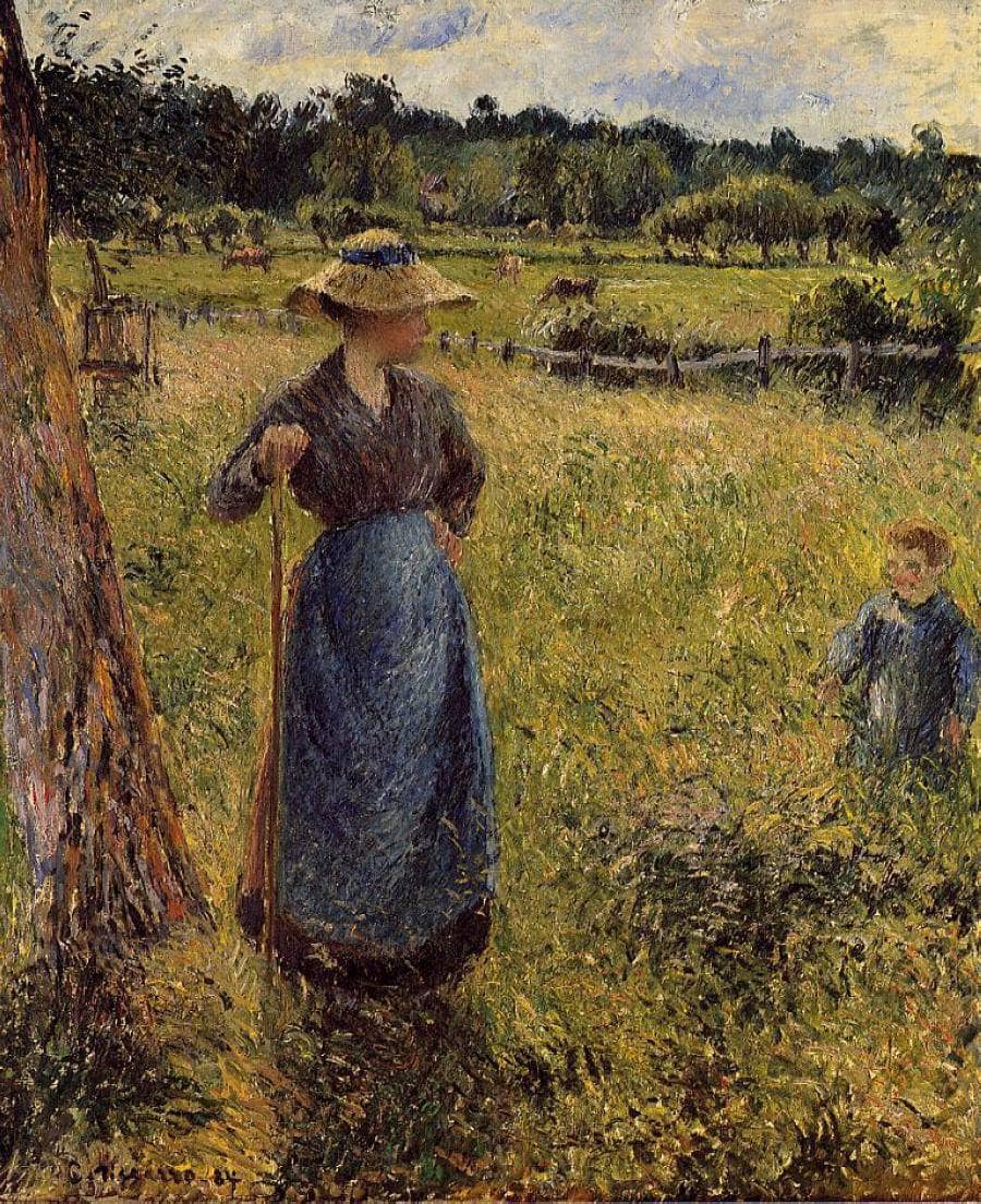 The Tedder by Camille Pissarro — hand-painted landscape oil painting reproduction on canvas