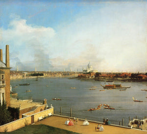 The Thames and the City of London from Richmond House - Canaletto