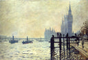 The Thames below Westminster by Claude Monet — hand-painted landscape oil painting reproduction on canvas