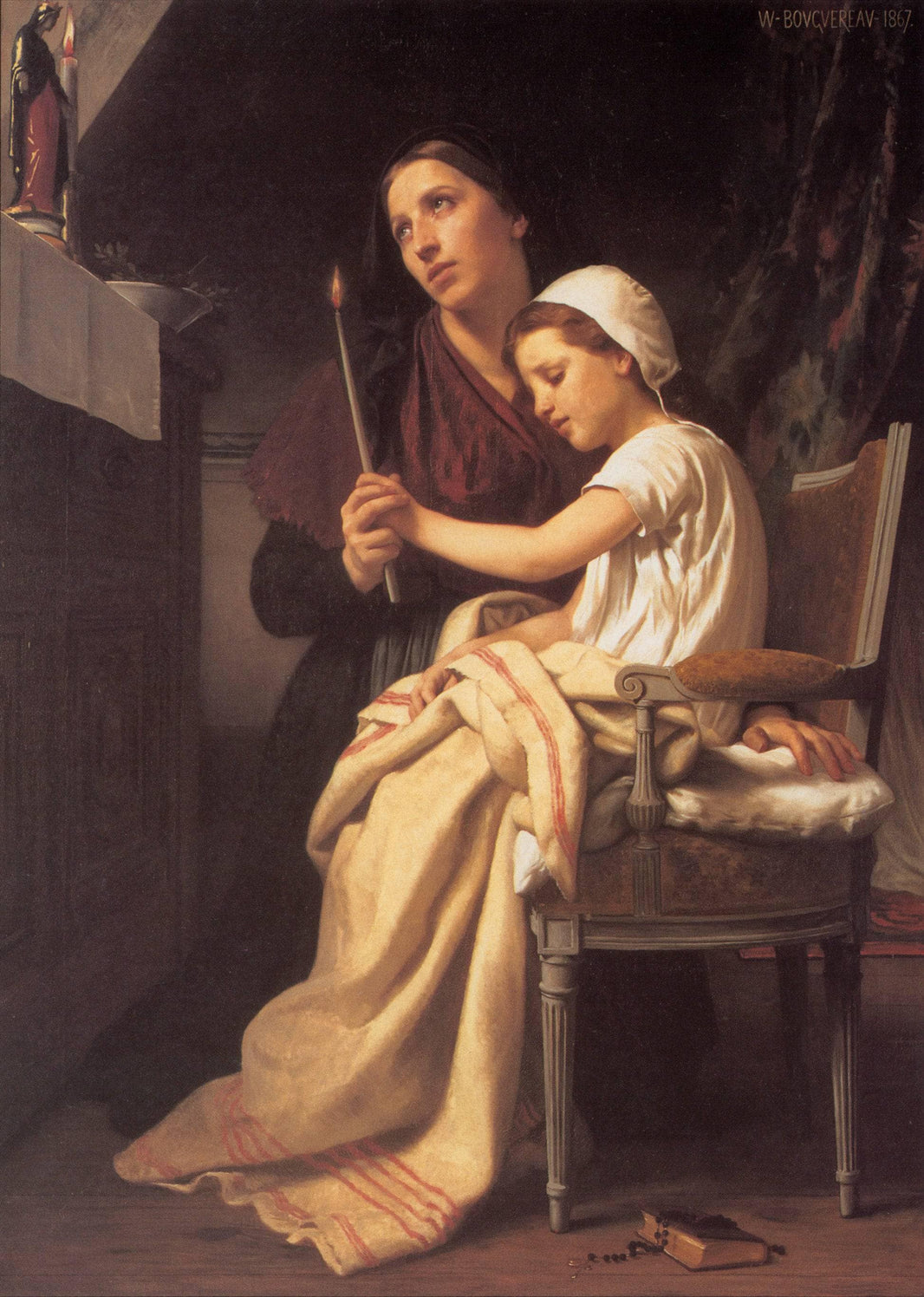 The Thank Offering by William-Adolphe Bouguereau — hand-painted cultural oil painting reproduction on canvas
