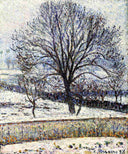 The Thaw, Eragny by Camille Pissarro — rural oil painting wall art, Impressionism