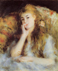 The Thinker by Pierre-Auguste Renoir — hand-painted portrait oil painting reproduction on canvas