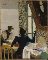 The Thread by Edouard Vuillard — hand-painted portrait oil painting reproduction on canvas