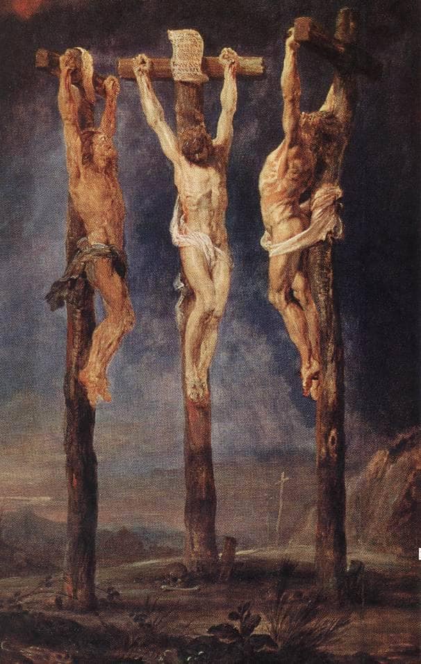 The Three Crosses by Peter Paul Rubens — hand-painted abstract oil painting reproduction on canvas