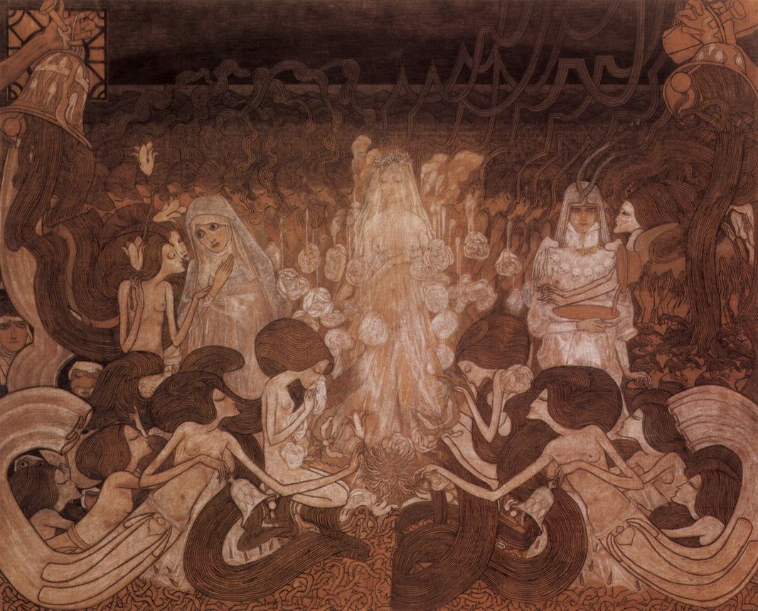 The Three Brides by Jan Toorop — hand-painted abstract oil painting reproduction on canvas