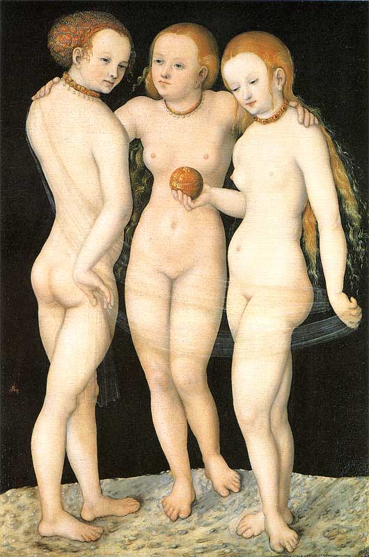 The Three Graces - Lucas Cranach the Elder